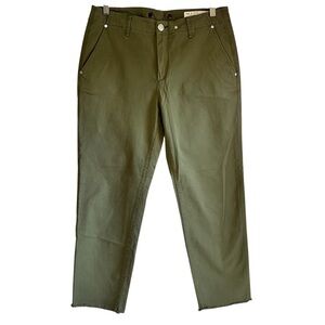 Rag & Bone khaki green mid rise cotton ankle chinos size 28 excellent condition
